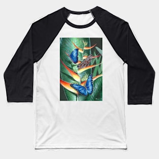 heliconia and morphos Baseball T-Shirt